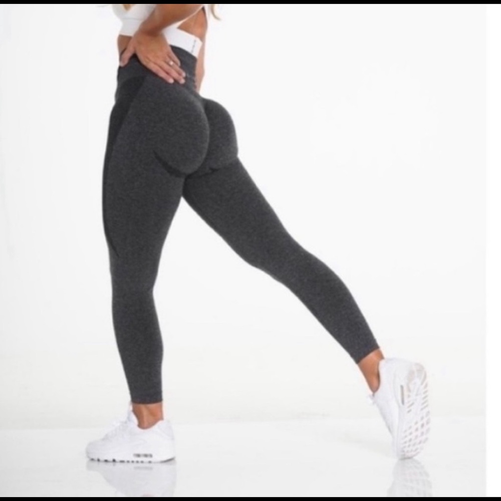 ISO NVGTN BLACK SPECKLED CONTOUR LEGGINGS XS
